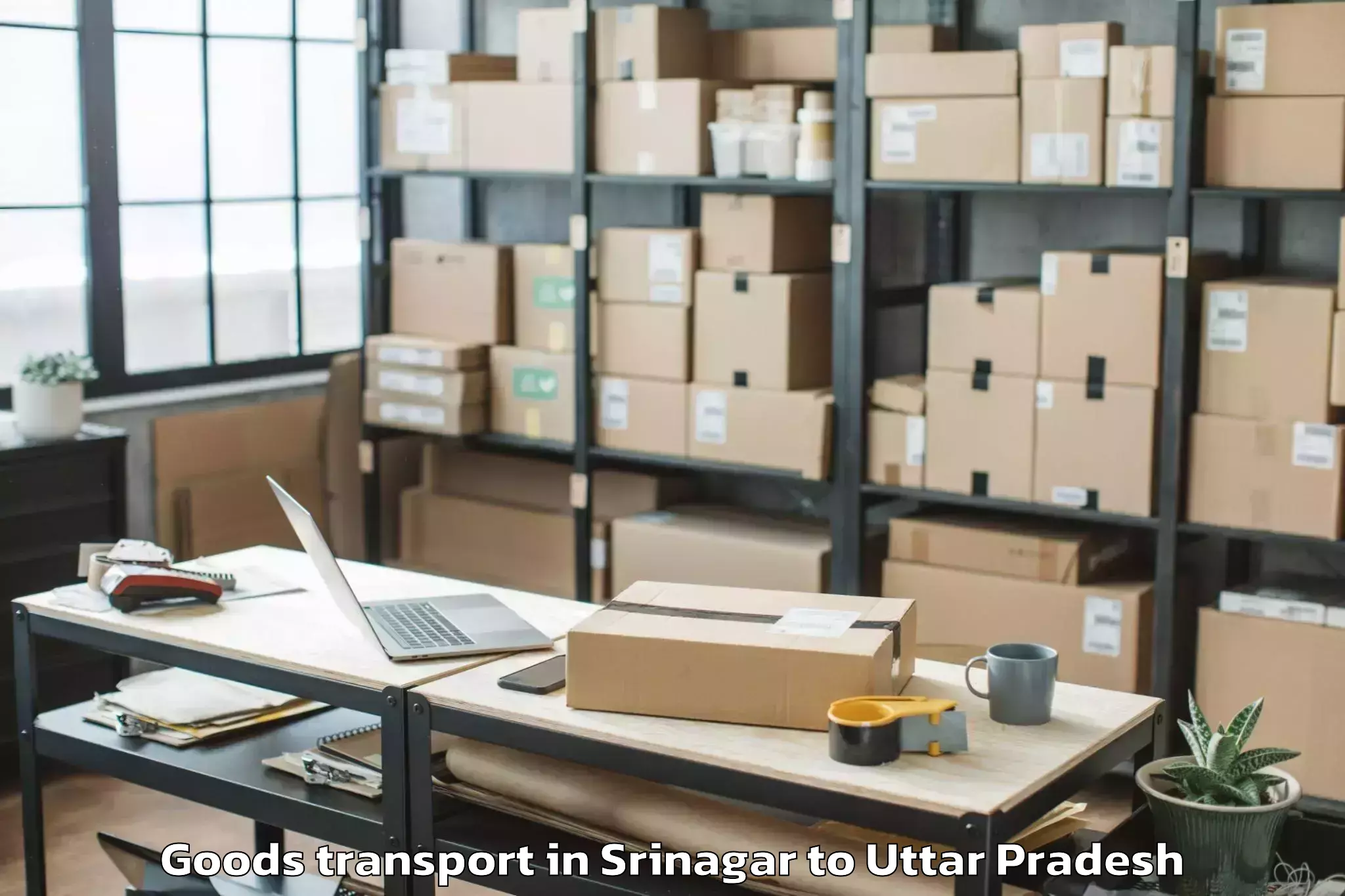 Professional Srinagar to Ghatampur Goods Transport